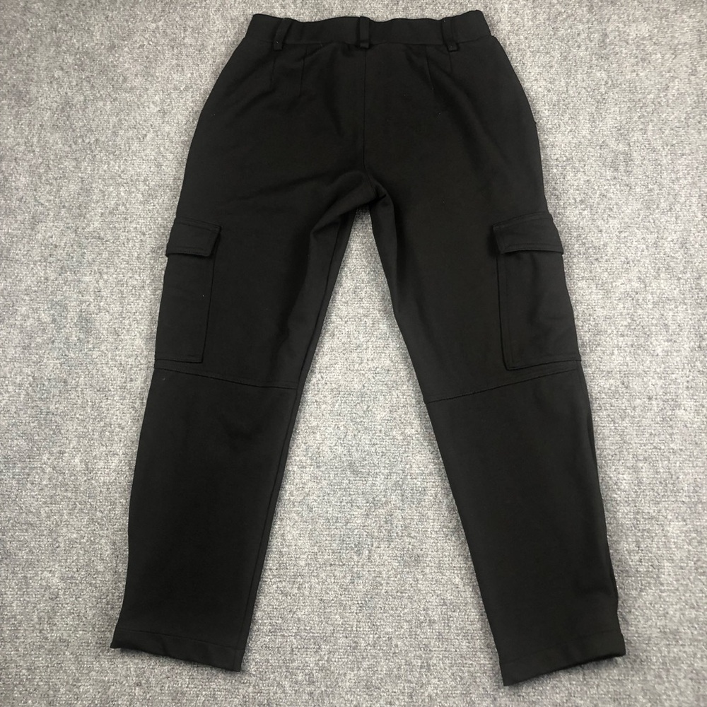 Quince Women's Stretch Ponte Tapered Cargo Pants - Picture 6 of 8